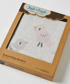 PILBEAM JACQUARD BLANKET BIRD & BUNNY