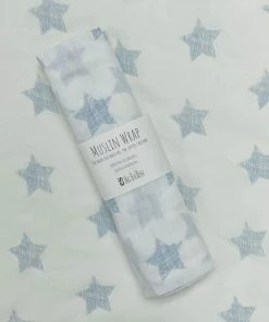 ES KIDS MUSLIN WRAP STAR BLUE
