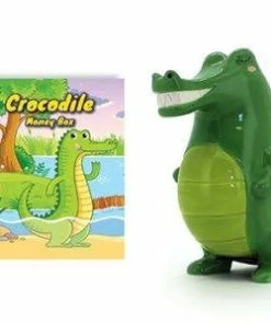 MONEY BOX STANDING CROCODILE