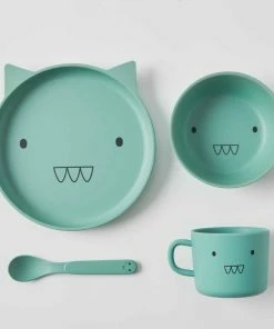 PILBEAM KIDS 4PC DINING SET DINOSAUR