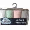 BIG SOFTIES 4 PK COTTON WASHERS GIRL PAS