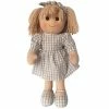 RAGDOLL YD1030 AUDREY BEIGE CHECK DRESS