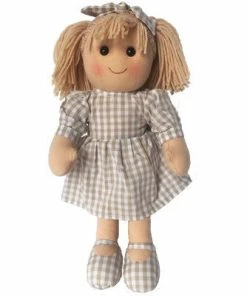 RAGDOLL YD1030 AUDREY BEIGE CHECK DRESS