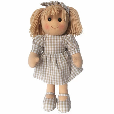 RAGDOLL YD1030 AUDREY BEIGE CHECK DRESS 1 RAGDOLL YD1030 AUDREY BEIGE CHECK DRESS