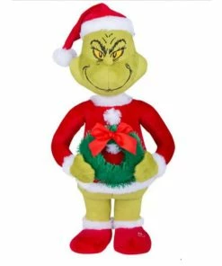 GRINCH WITH WREATH ANIMATED