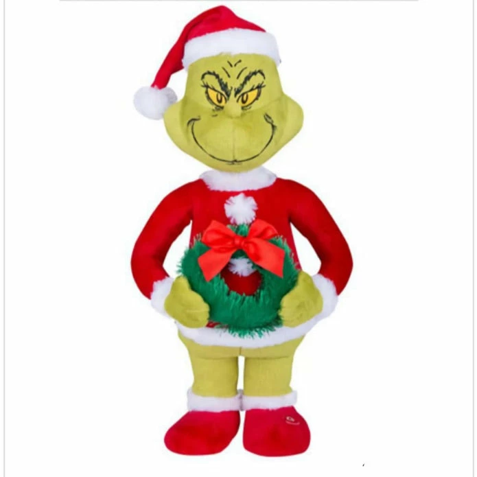 GRINCH WITH WREATH ANIMATED 1 GRINCH WITH WREATH ANIMATED