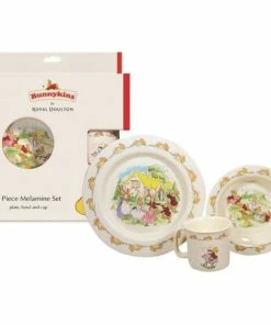 BUNNYKINS 3PC MELAMINE SET PLAYING RED