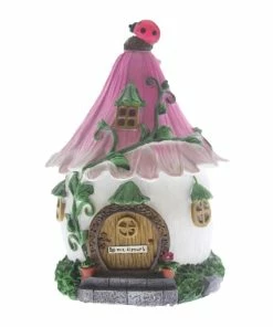 CHLOES GARDEN FAIRY HOUSE PINK FLOWER