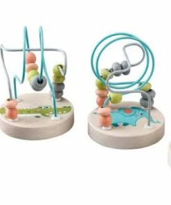 WOODEN ROLLER COASTER SMALL JUNGLE ASTD