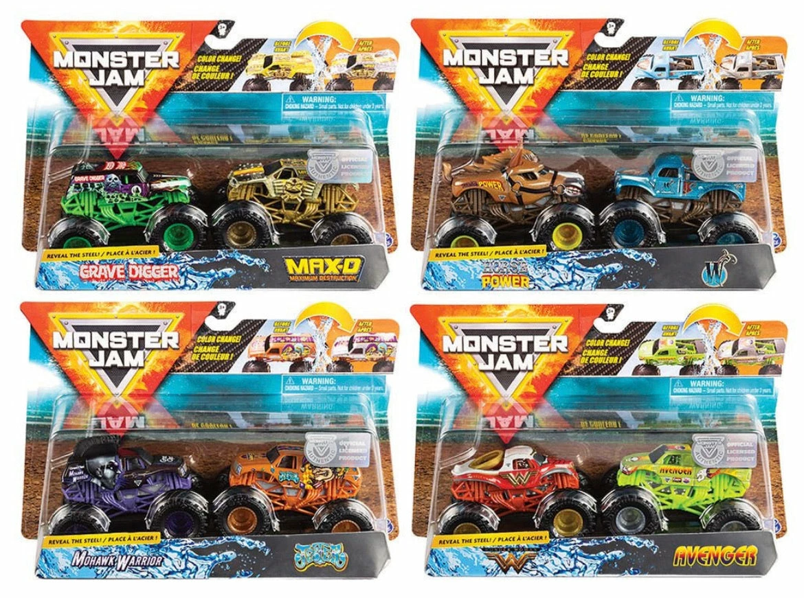 MONSTER JAM 1:64 D/C TRUCKS 2 PK 1 MONSTER JAM 1:64 D/C TRUCKS 2 PK