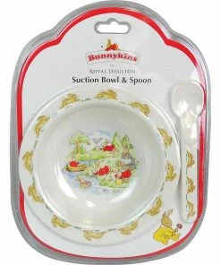 BUNNYKINS SUCTION BOWL & SPOON SWIM RED