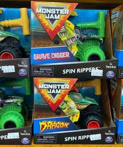 MONSTER JAM 1:43 RIP IT & SPIN IT ASSORT