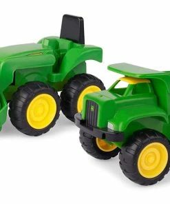 JD SANDBOX DUMP TRUCK AND TRACTOR