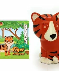 MONEY BOX SITTING TIGER