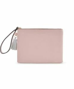 K STYLE HAND POUCH PINK/GREY