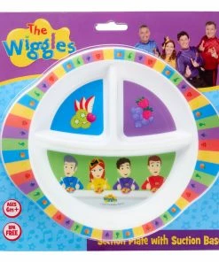 THE WIGGLES SECTION PLATE WITH SUCTION