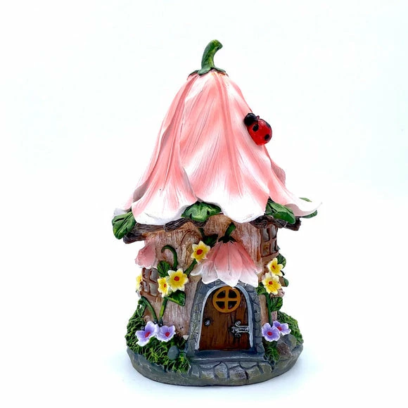 FAIRY NIGHT LIGHT CORAL FLOWER HOUSE 1 FAIRY NIGHT LIGHT CORAL FLOWER HOUSE