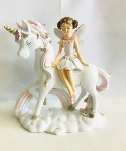 CHLOES GARDEN FAIRY & UNICORN STANDING