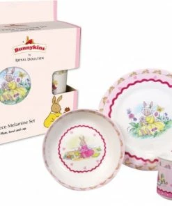 BUNNYKINS 3PC MELAMINE SET SWEETHEARTS P