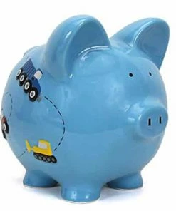 PIGGYBANK BLUE CONSTRUCTION