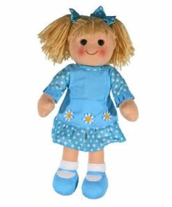 RAG DOLL YD1023 AGNES AQUA POLKA DOT