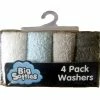 BIG SOFTIES 4 PK COTTON WASHERS BOY PAS