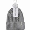 SNUGTIME COTTON CABLE BEANIE GREY MED