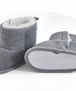 SNUGTIME BOOT KNITTED DINO GREY SIZE 5