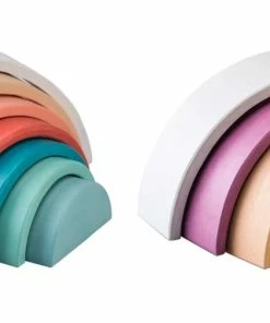 WOODEN STACKING RAINBOW SET