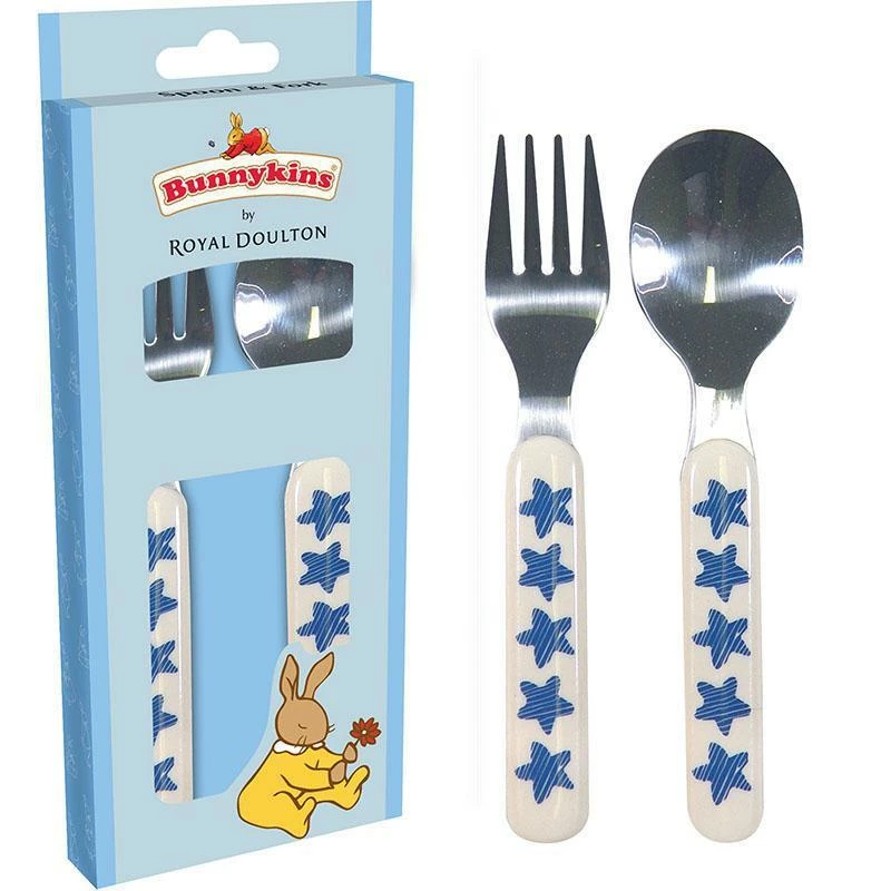 BUNNYKINS SPOON & FORK SET SHINING STAR 1 BUNNYKINS SPOON & FORK SET SHINING STAR