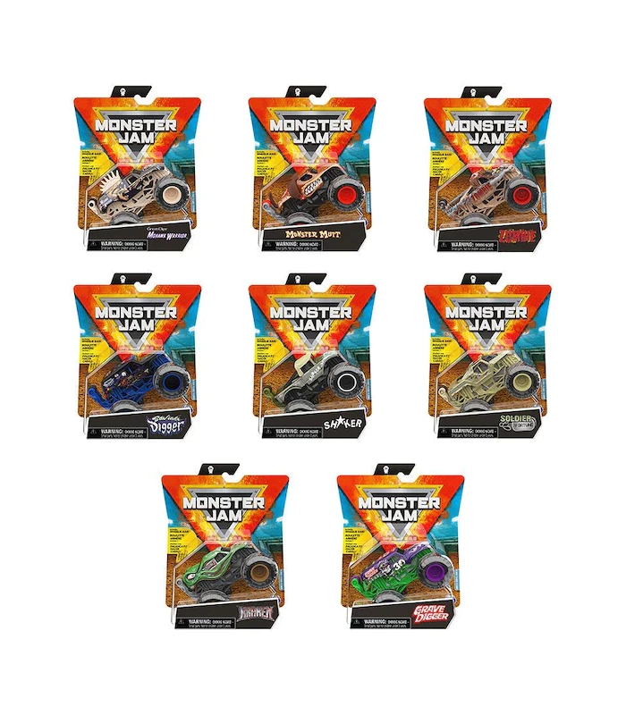 MONSTER JAM 1:64 D/C TRUCKS ASSORTED S9 1 MONSTER JAM 1:64 D/C TRUCKS ASSORTED S9