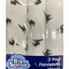 BIG SOFTIES 3 PK FLANNEL WRAP LIGHTNING