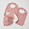 PILBEAM DBL MUSLIN BIBS 2PK ROSE