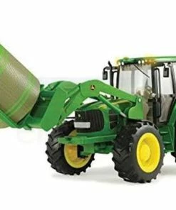 JD BIG FARM TRACTOR W/BALE MOVER 7330