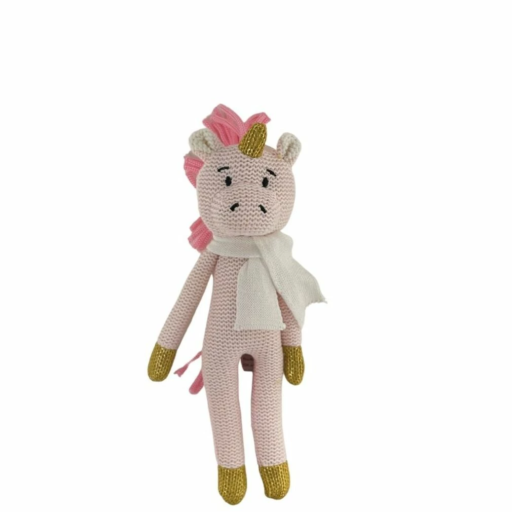 ES KIDS KNITTED ANIMAL LGE UNICORN PINK 1 ES KIDS KNITTED ANIMAL LGE UNICORN PINK