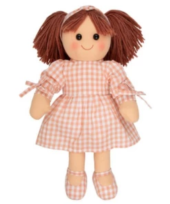 RAGDOLL YD1057 SADIE PEACH GINGHAM